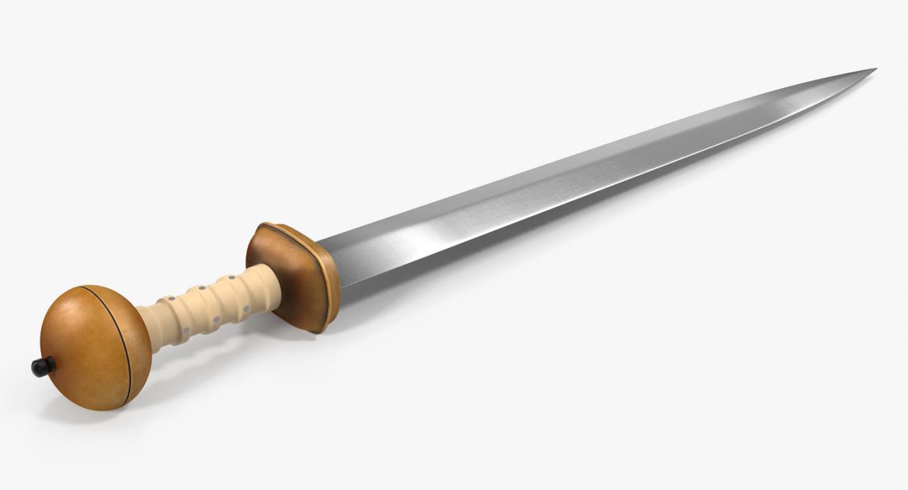 Roman Gladius Short Sword with Sheath 3D