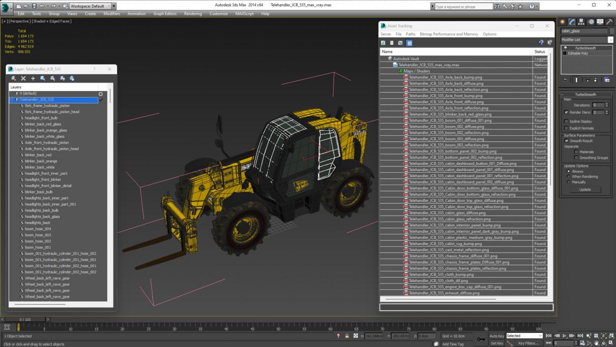 Telehandler JCB 535 3D model