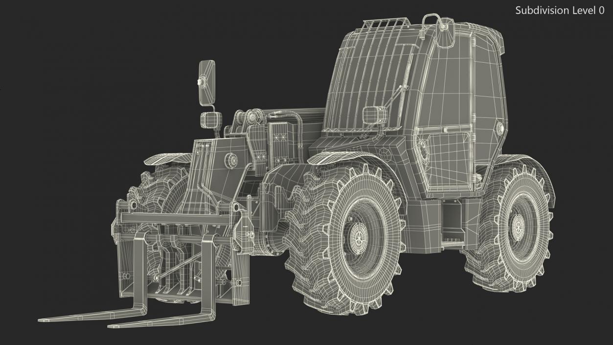 Telehandler JCB 535 3D model