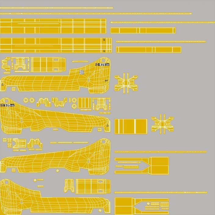 Telehandler JCB 535 3D model