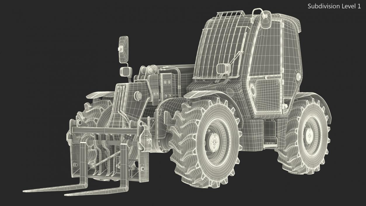 Telehandler JCB 535 3D model