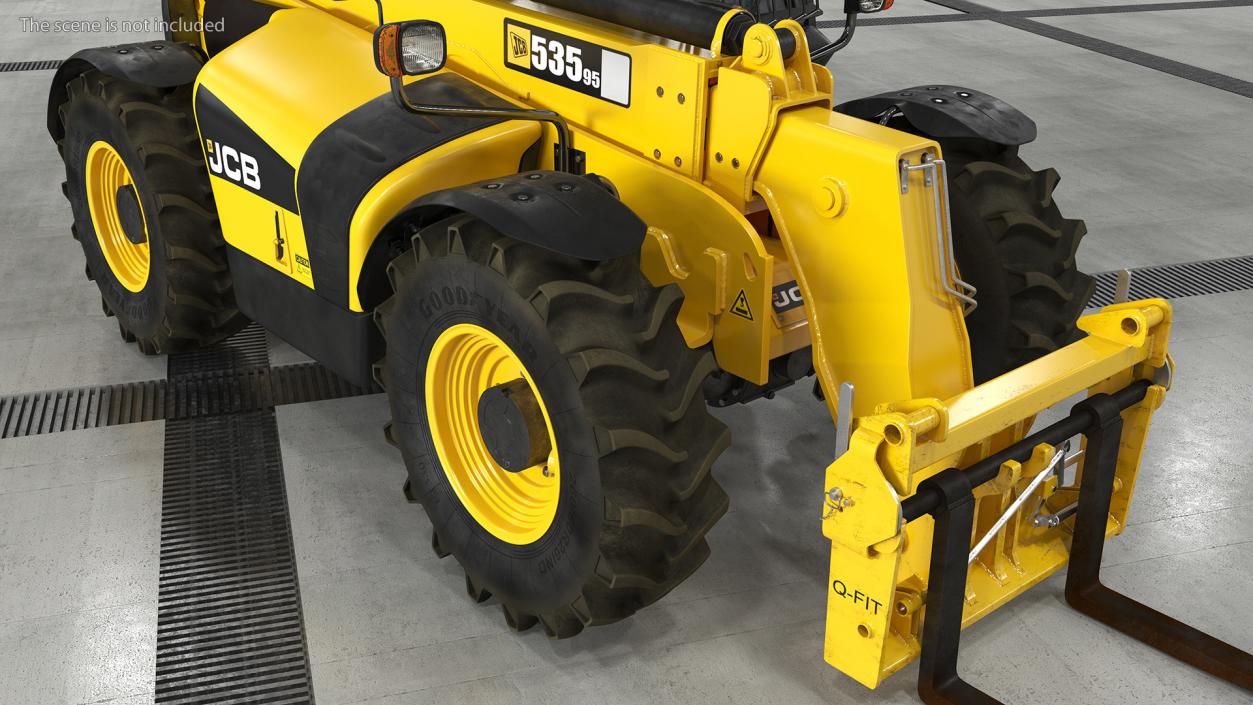 Telehandler JCB 535 3D model