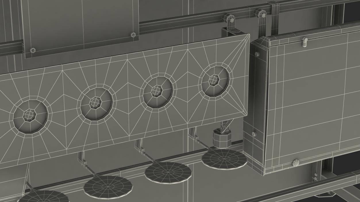 3D model Biathlon Shooting Range Target