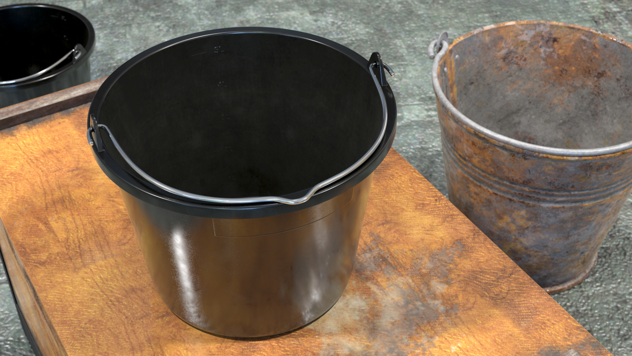 Construction Bucket 5L 3D