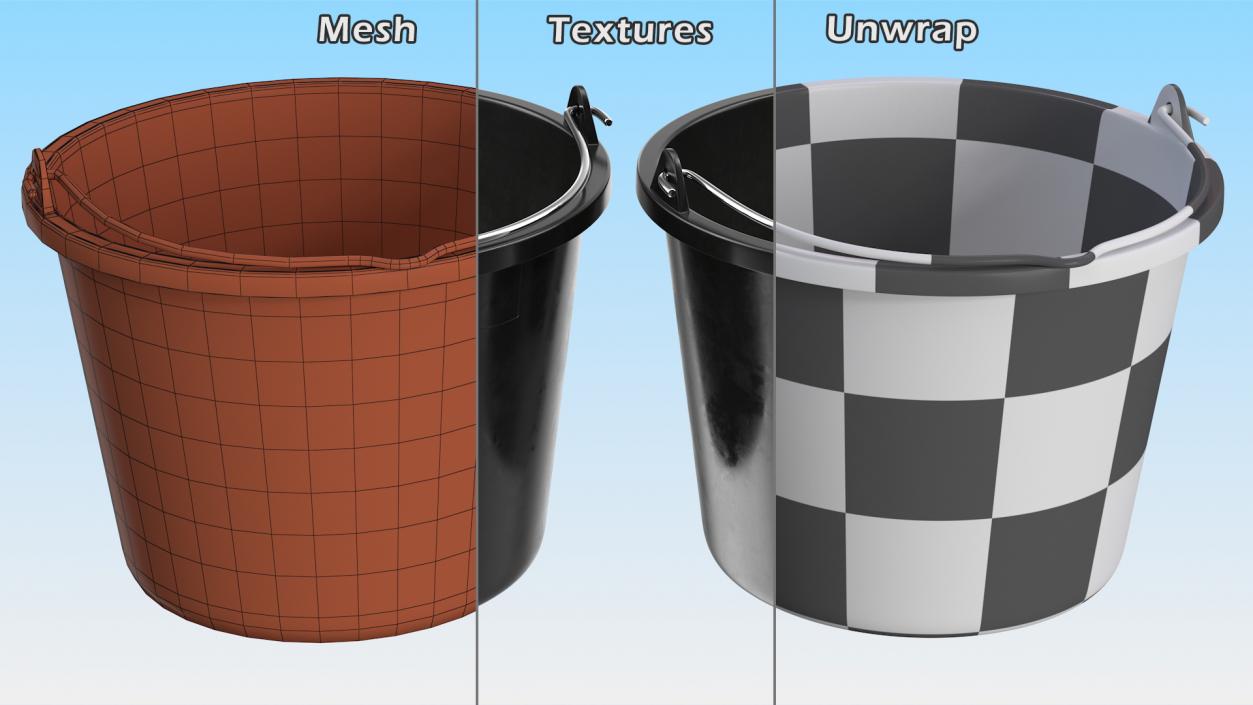 Construction Bucket 5L 3D