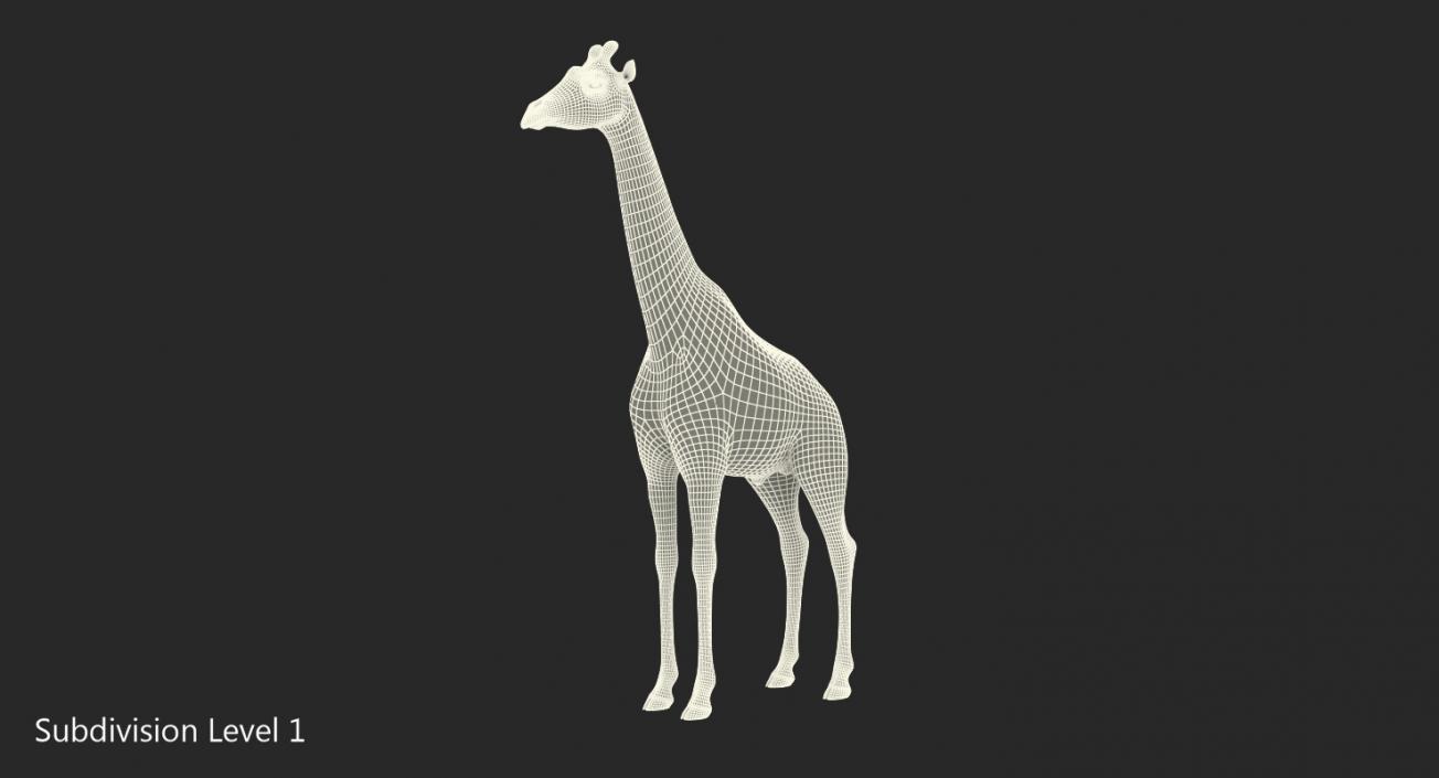 Giraffe Rigged 3D model