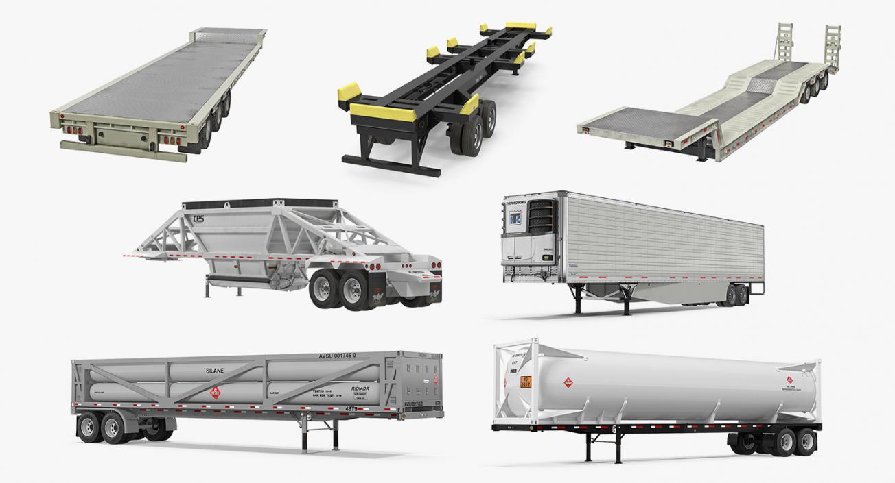 3D Semi Trailers 3D Models Collection 5