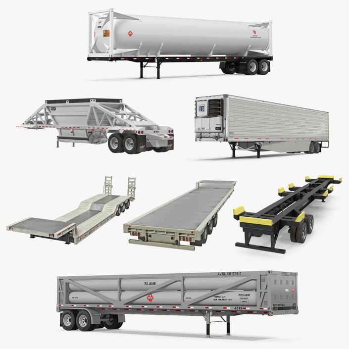 3D Semi Trailers 3D Models Collection 5