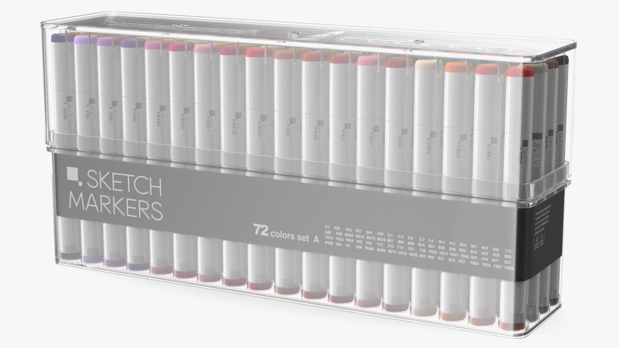 Generic Sketch Marker 72 Pack 3D model