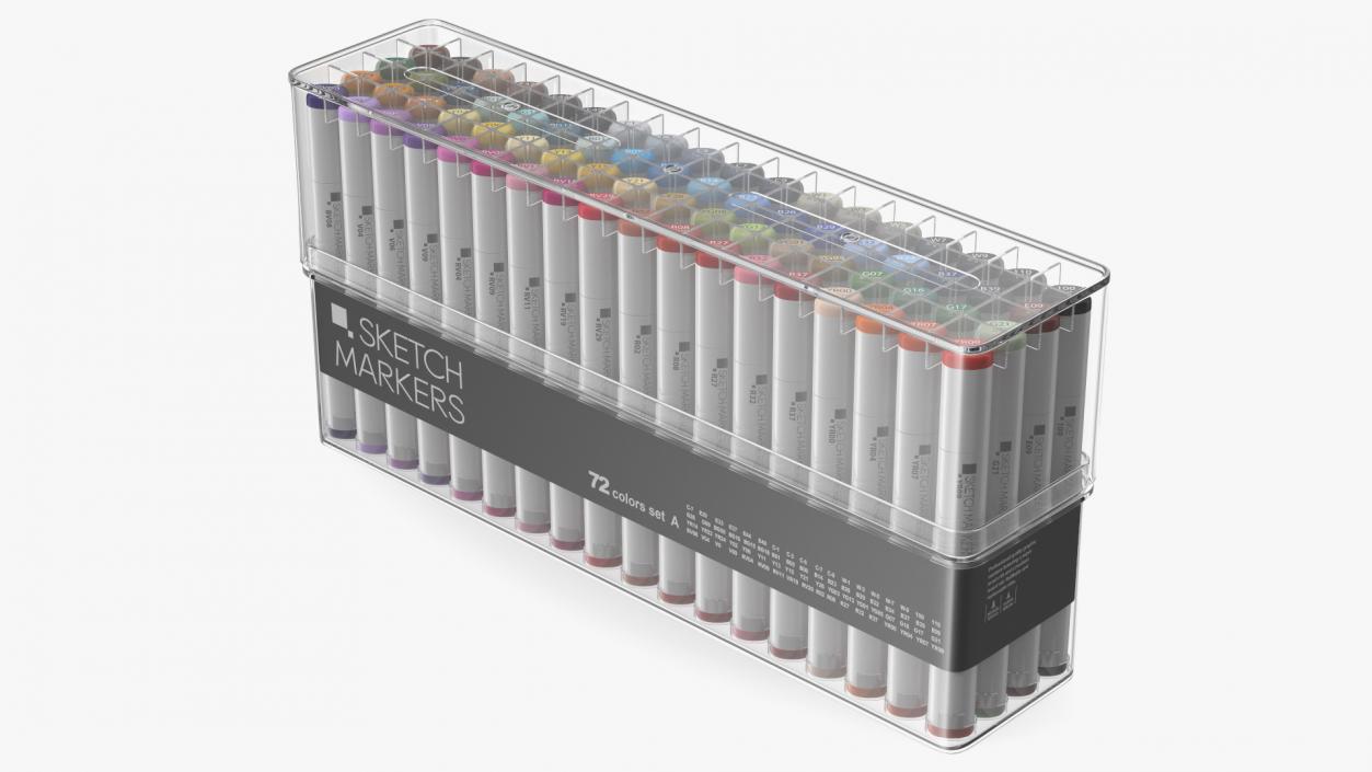 Generic Sketch Marker 72 Pack 3D model