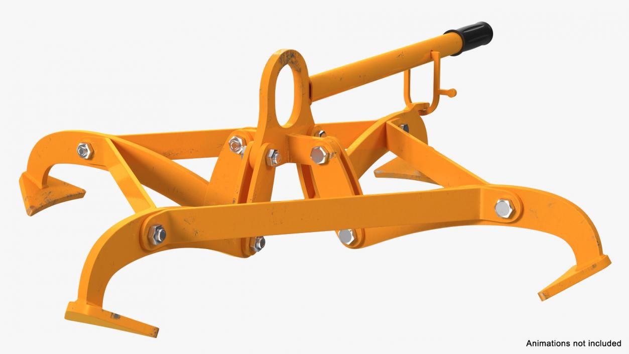 Vertical Drum Lifting Tongs Rigged 3D model