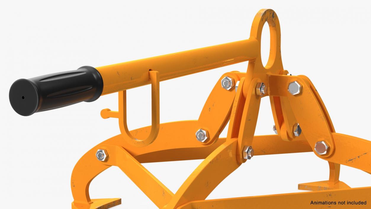 Vertical Drum Lifting Tongs Rigged 3D model