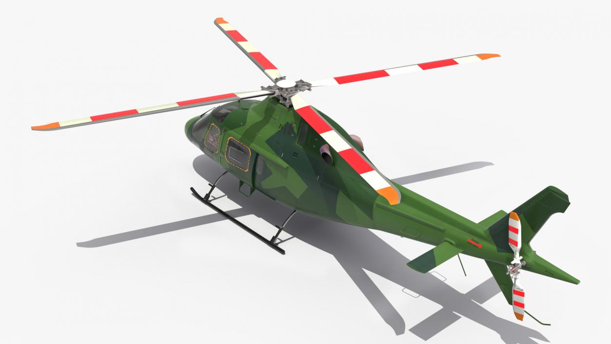 3D Military Helicopter AgustaWestland AW119 Koala