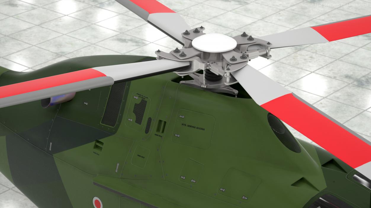 3D Military Helicopter AgustaWestland AW119 Koala