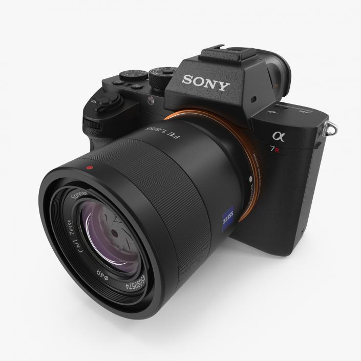 3D model Full Frame Mirrorless Camera Sony A7R II