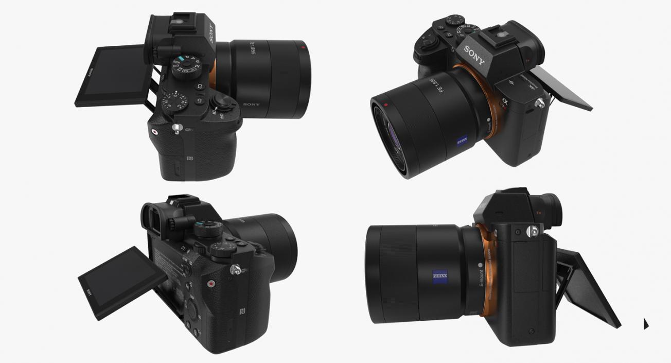 3D model Full Frame Mirrorless Camera Sony A7R II