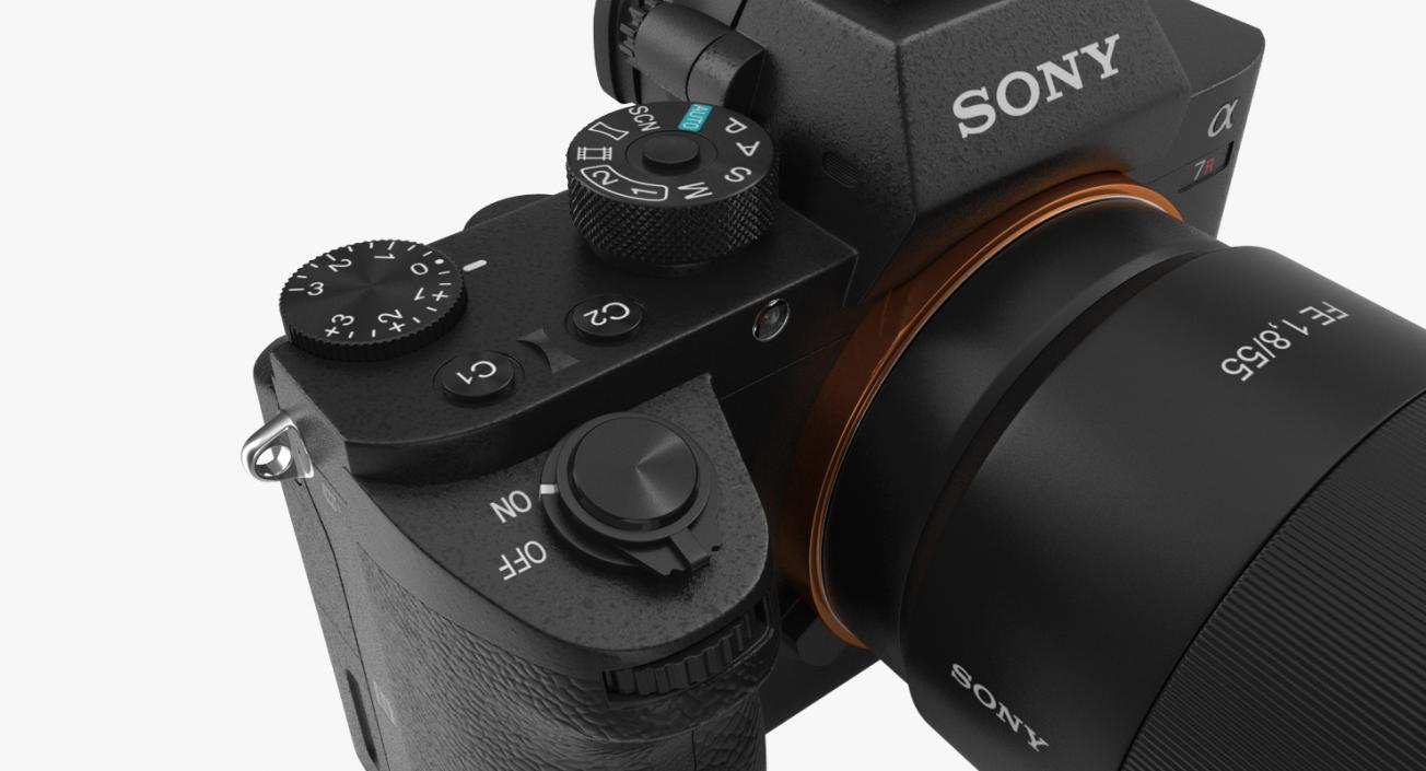 3D model Full Frame Mirrorless Camera Sony A7R II