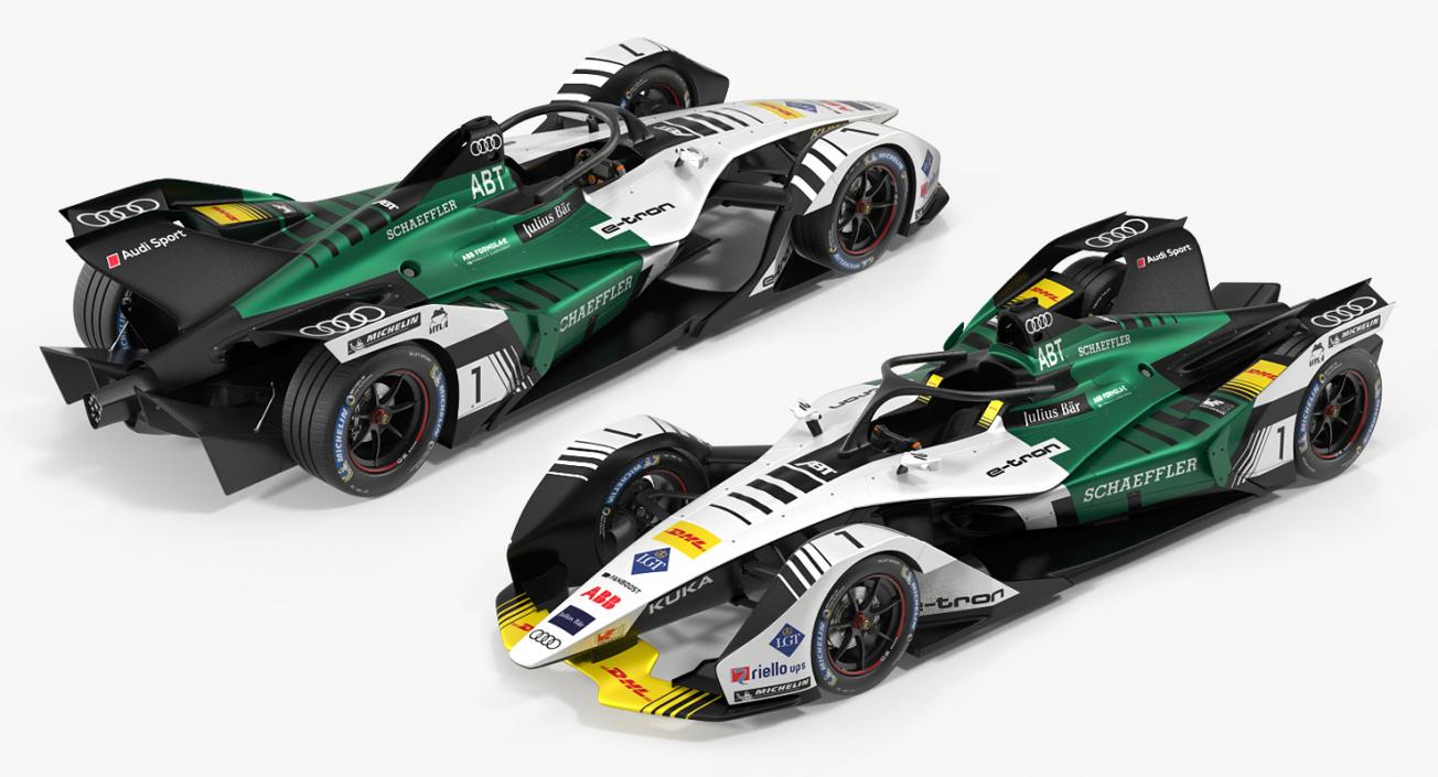 3D Audi Formula E Car model