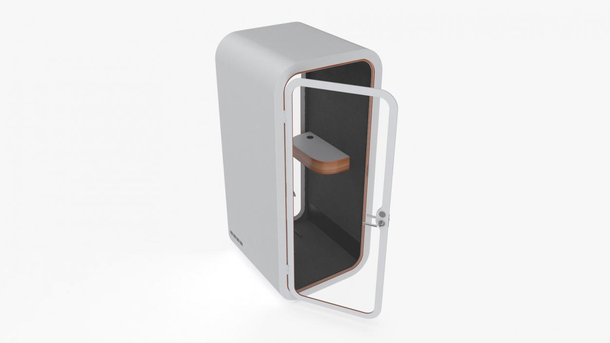 3D Office Phone Booth model