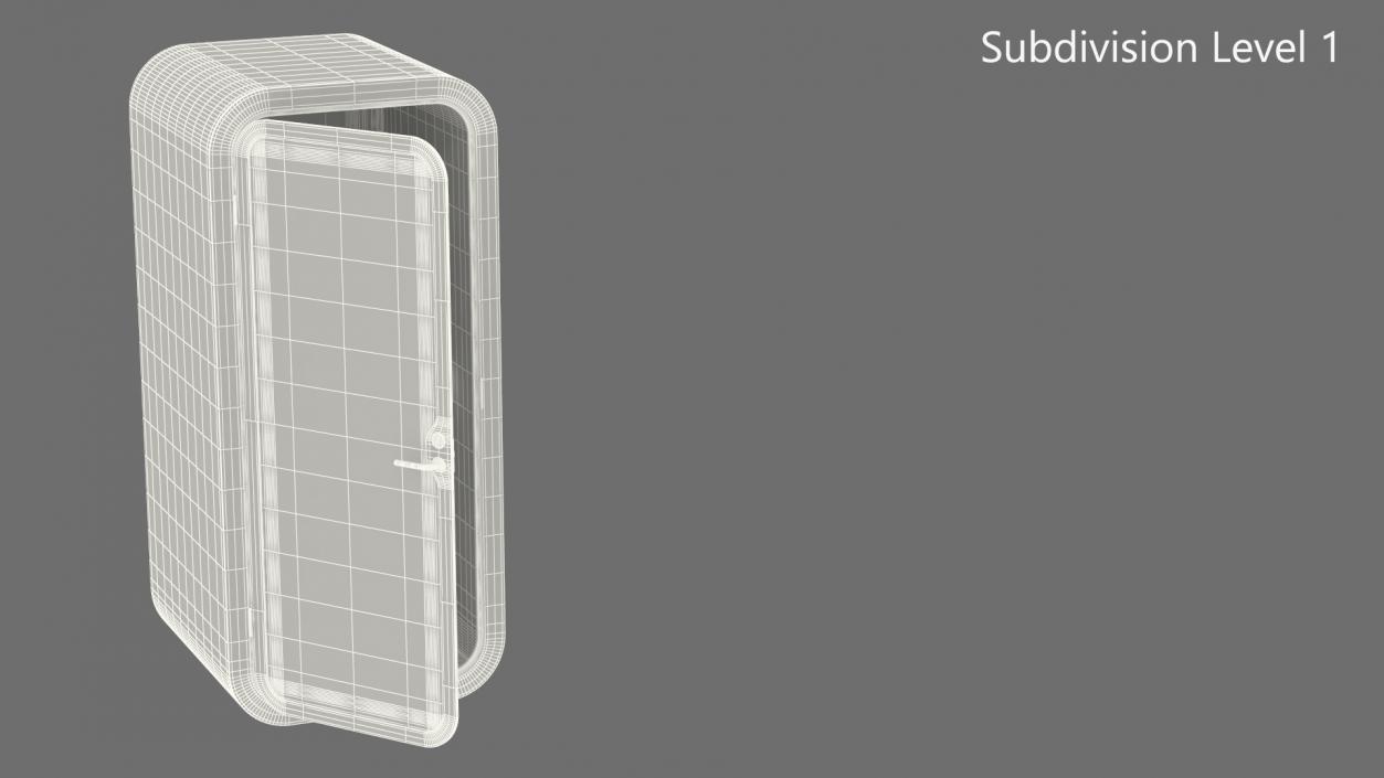 3D Office Phone Booth model