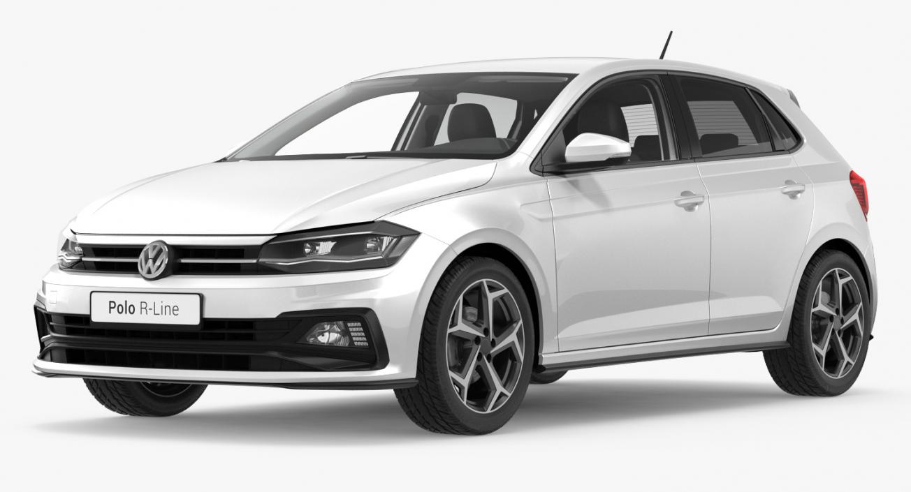 3D Volkswagen Polo 2018 Simple Interior