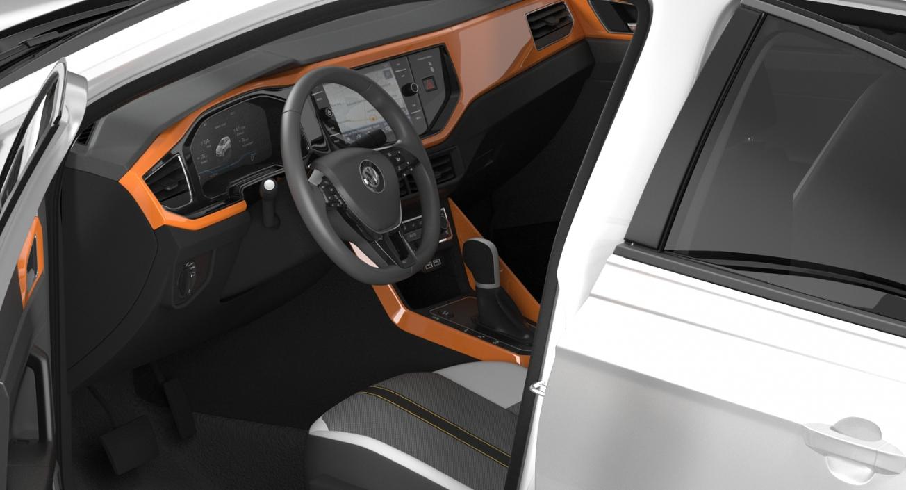 3D Volkswagen Polo 2018 Simple Interior