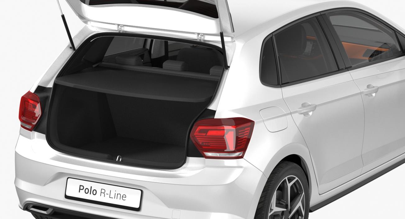 3D Volkswagen Polo 2018 Simple Interior