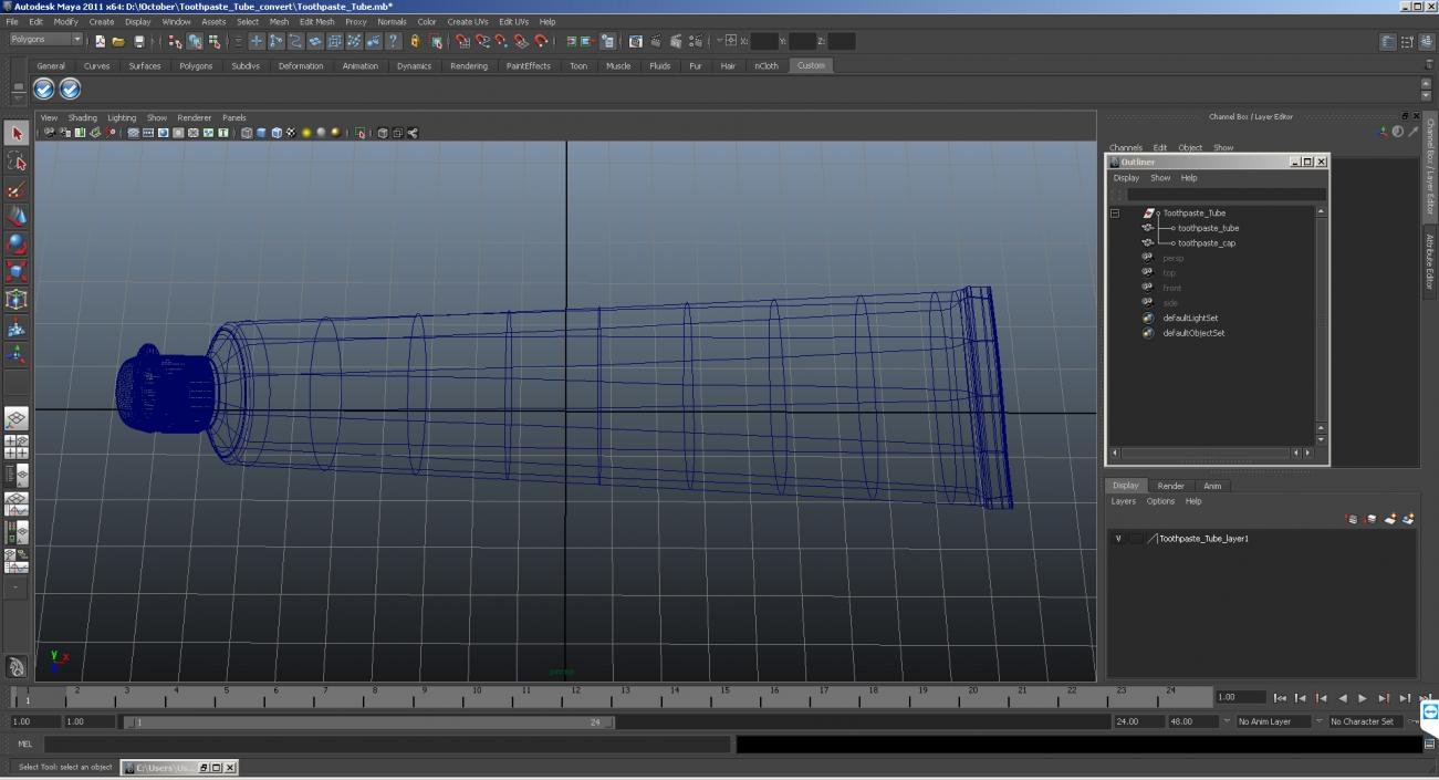 3D model Toothpaste Tube