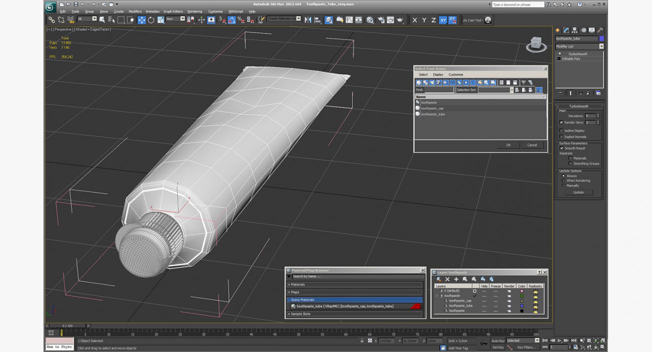 3D model Toothpaste Tube