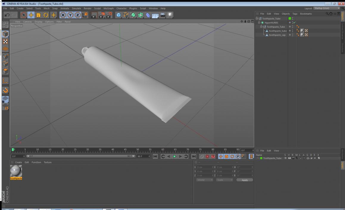 3D model Toothpaste Tube