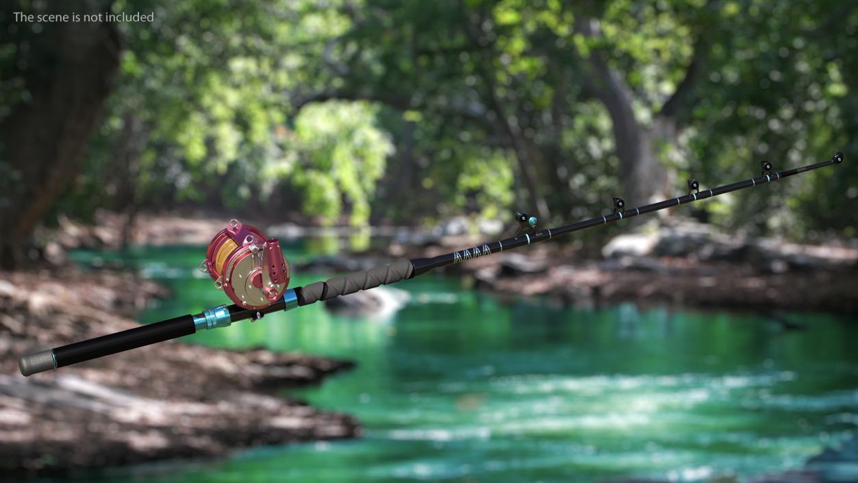 3D Telescopic Fishing Rod and Reel