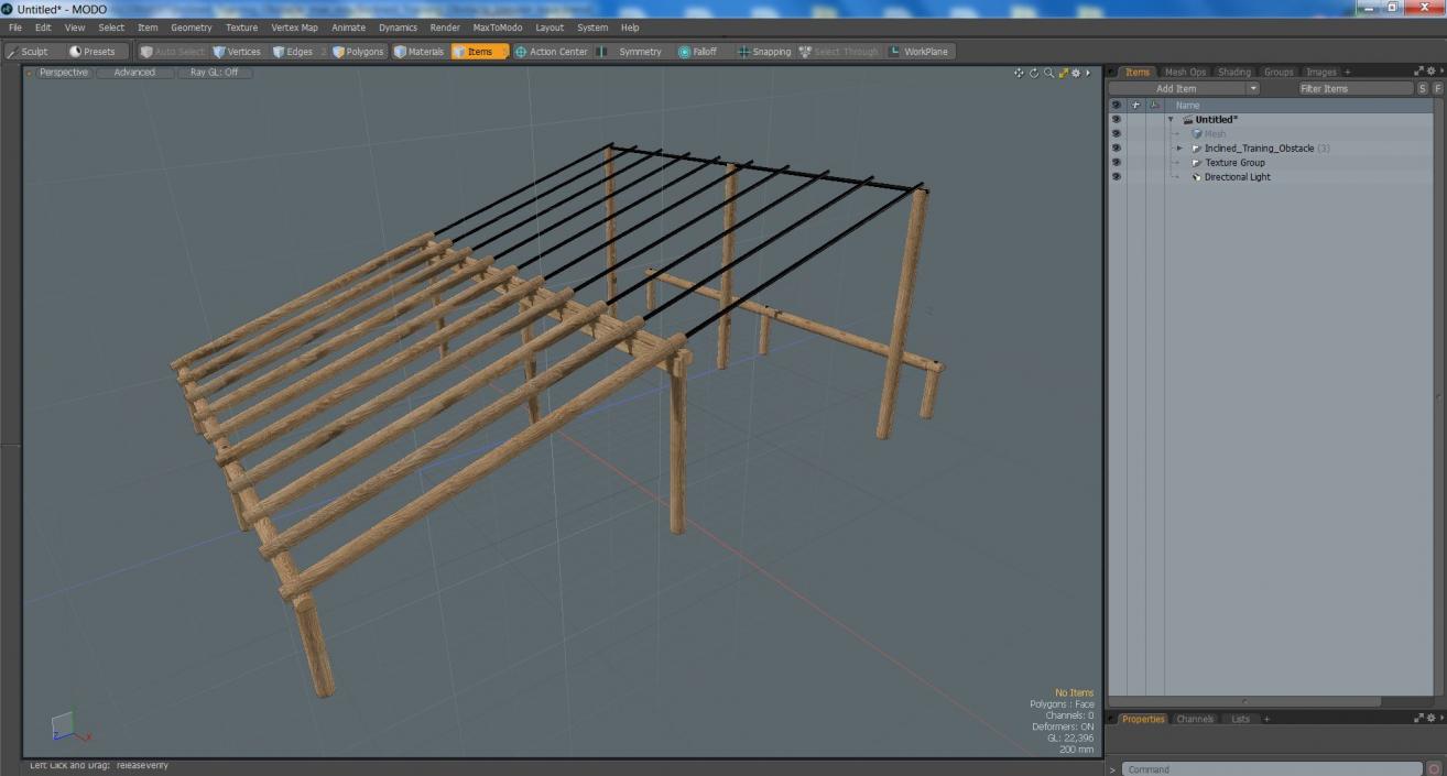 3D Inclined Training Obstacle