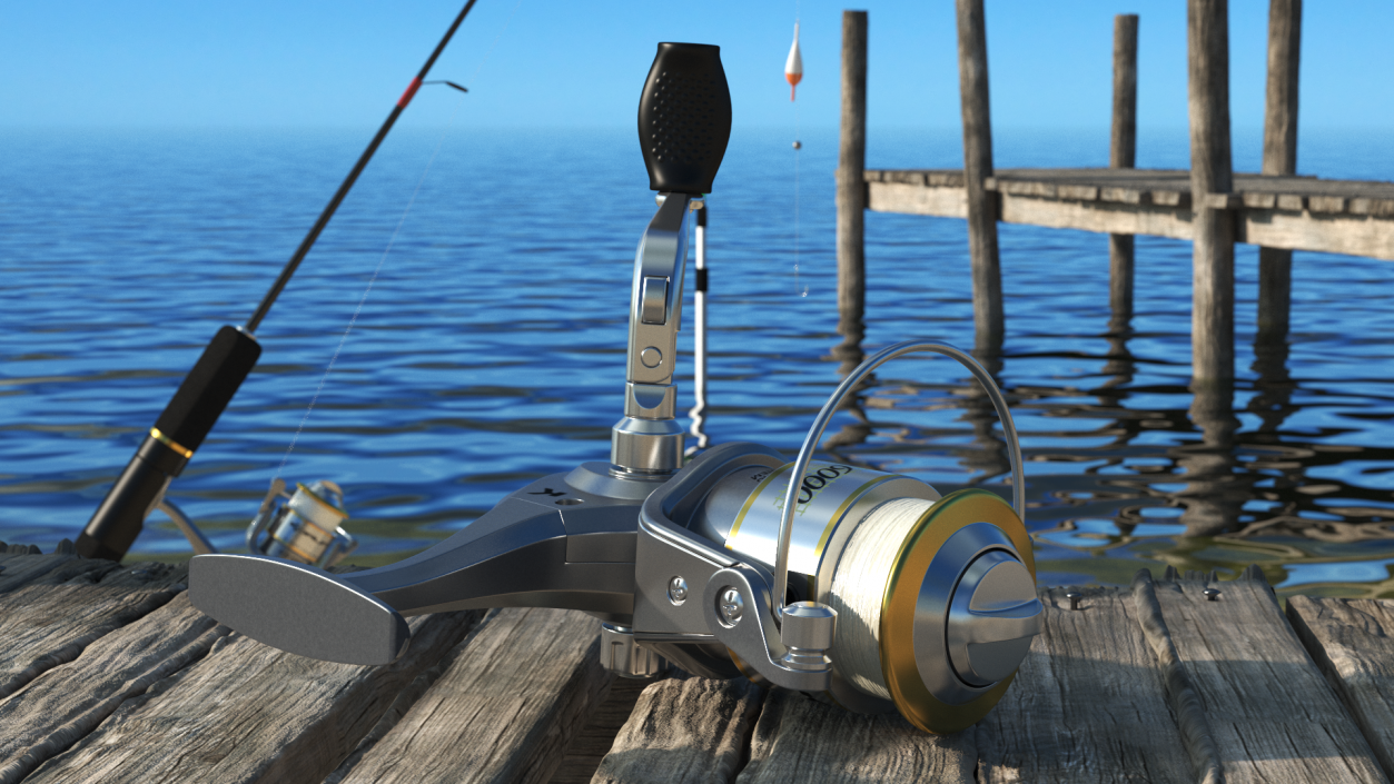 3D Spinning Fishing Reel