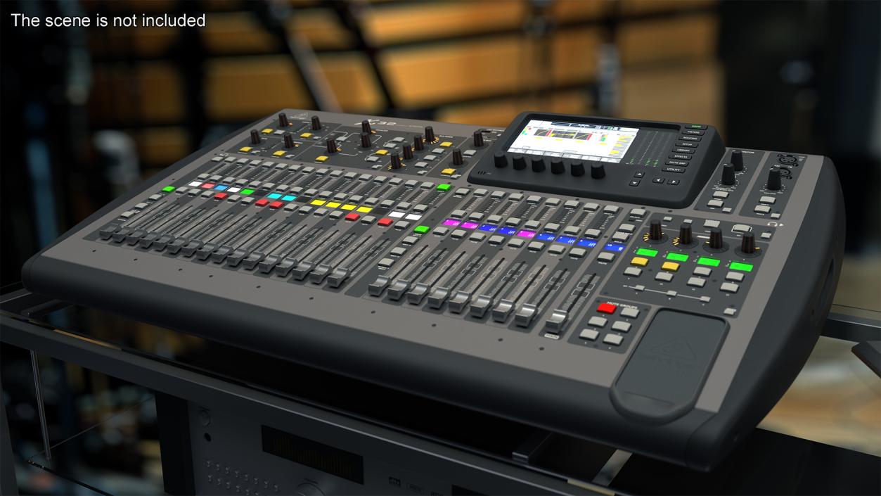 Behringer x32 digital Mixer Switched On 3D model