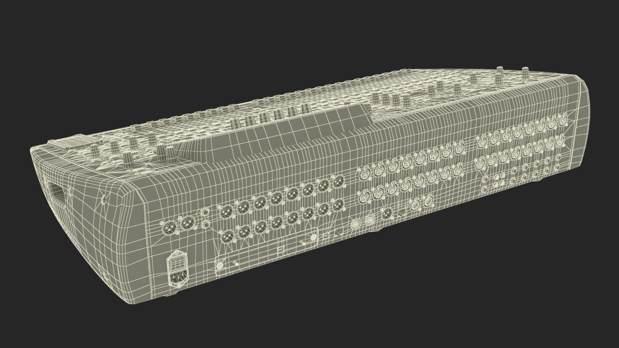 Behringer x32 digital Mixer Switched On 3D model