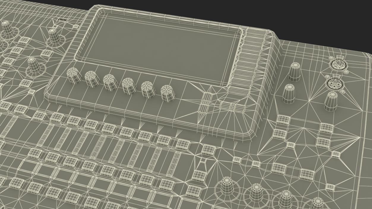 Behringer x32 digital Mixer Switched On 3D model