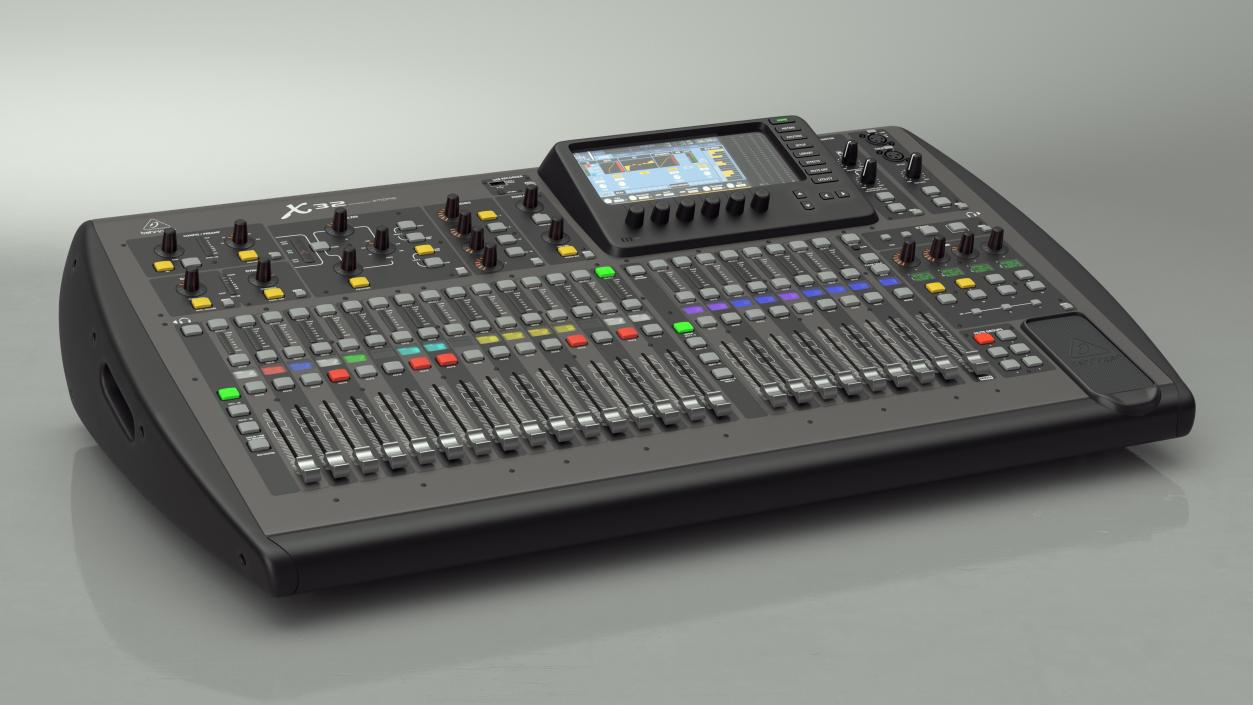 Behringer x32 digital Mixer Switched On 3D model