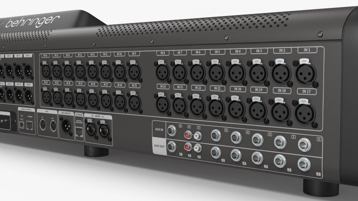 Behringer x32 digital Mixer Switched On 3D model