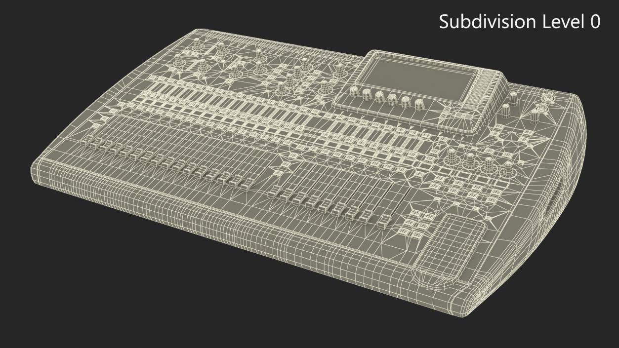 Behringer x32 digital Mixer Switched On 3D model