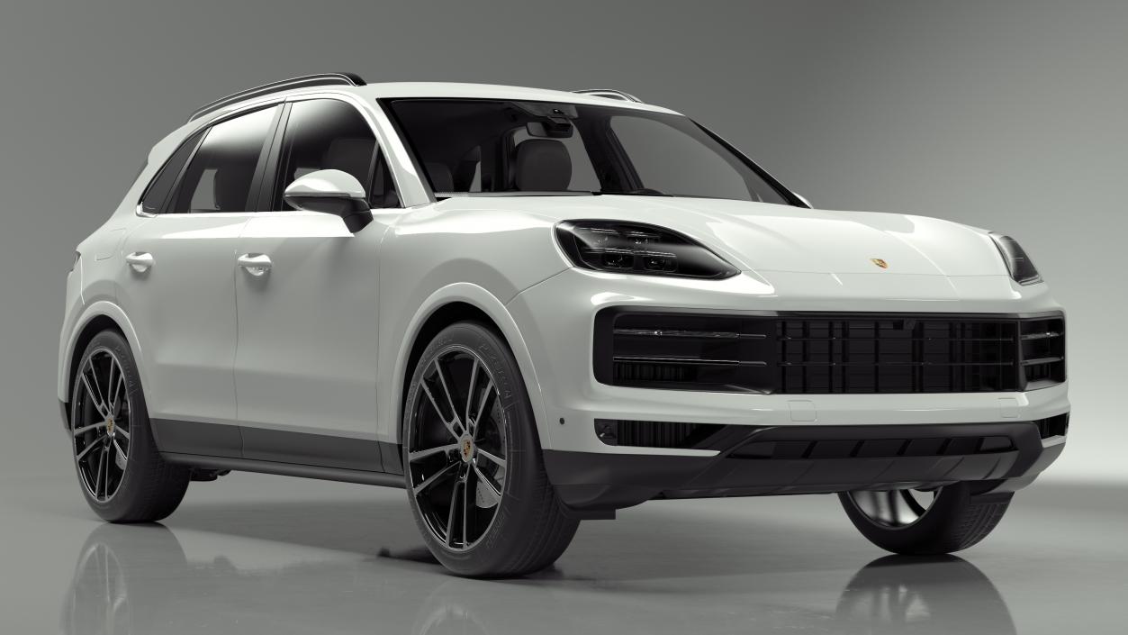 3D 2024 Porsche Cayenne AWD 4dr SUV White model