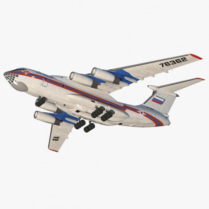 Ilyushin Il-76 Emergency Russian Air Force 3D