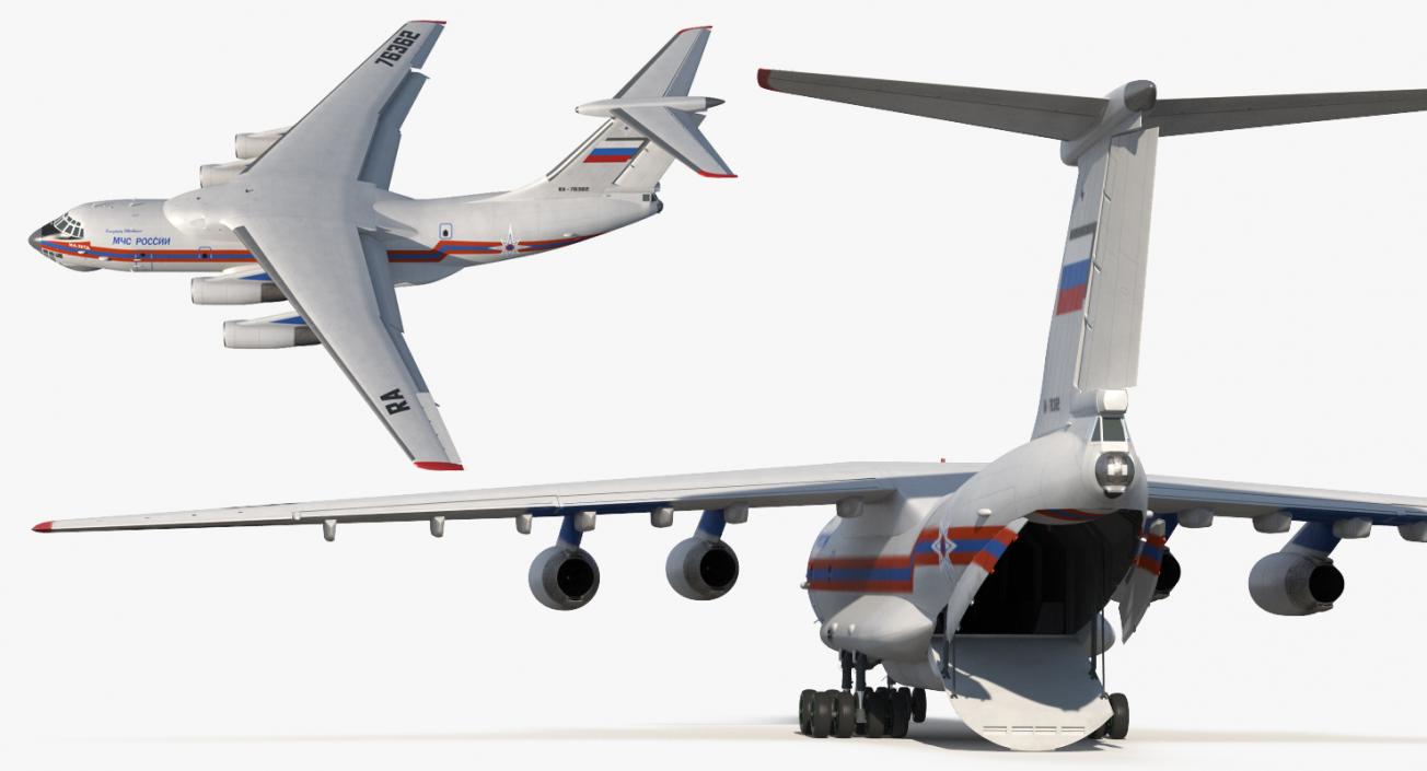 Ilyushin Il-76 Emergency Russian Air Force 3D