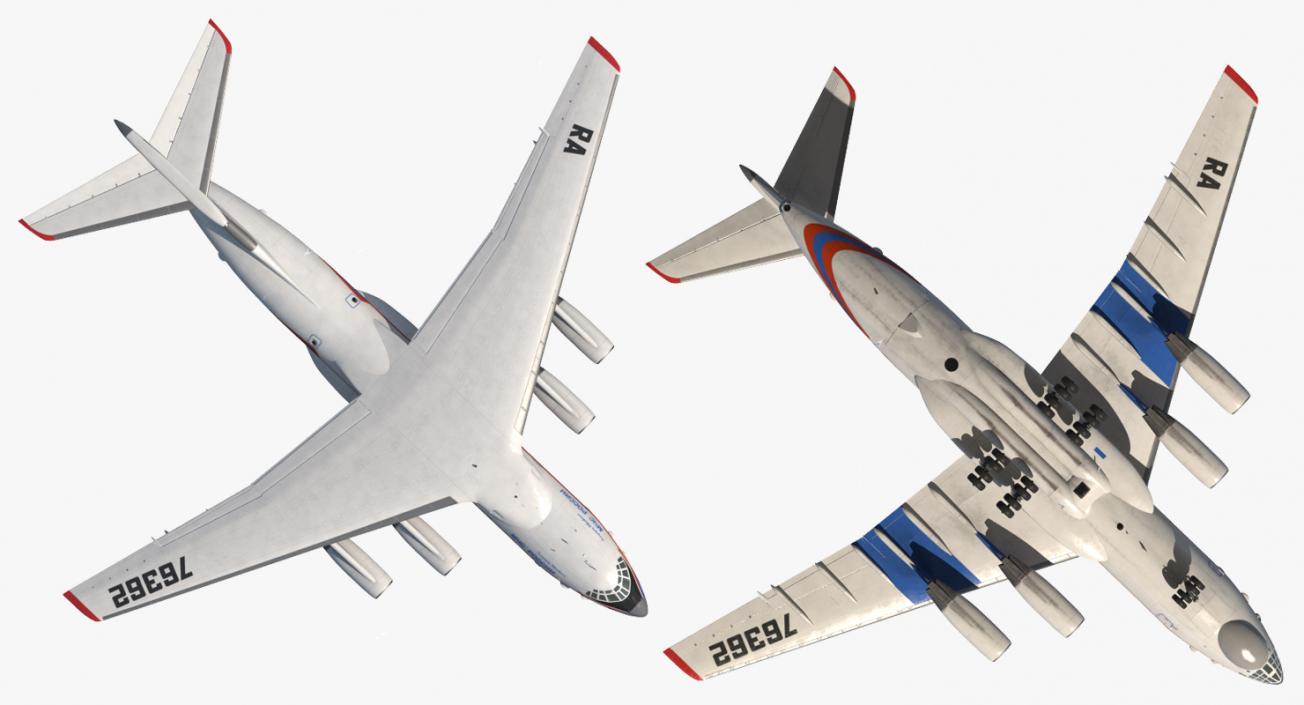 Ilyushin Il-76 Emergency Russian Air Force 3D