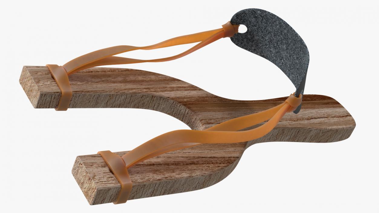 3D Wooden Slingshot Dark