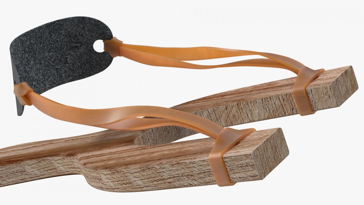 3D Wooden Slingshot Dark