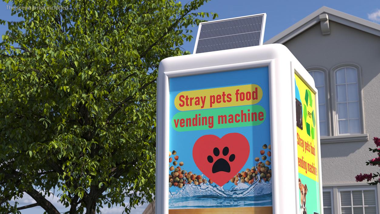 3D Pets Food Vending Machine for Stray Animals model