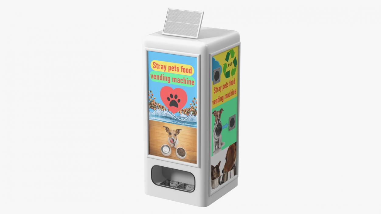 3D Pets Food Vending Machine for Stray Animals model