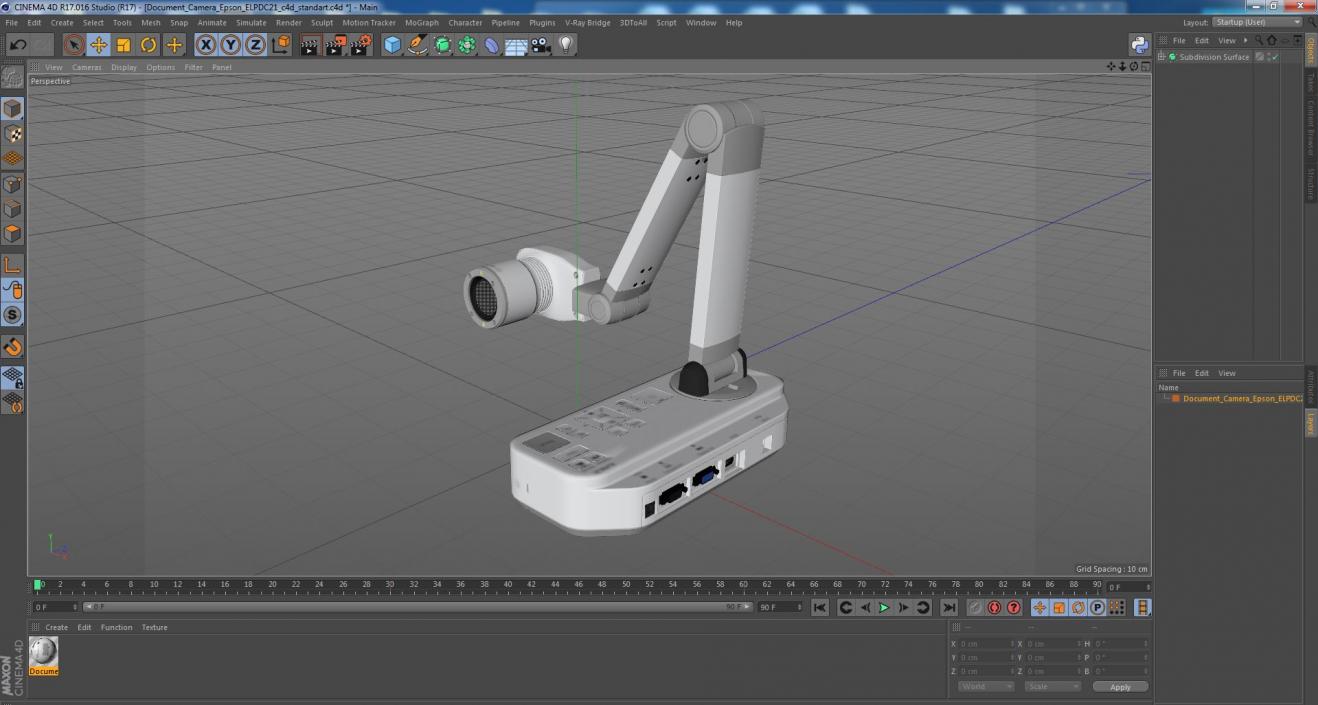 Document Camera Epson ELPDC21 3D model