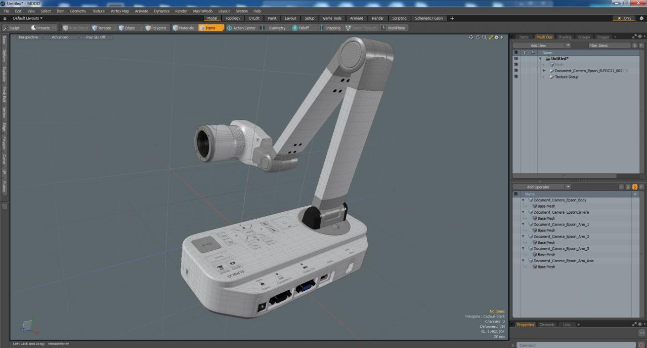 Document Camera Epson ELPDC21 3D model