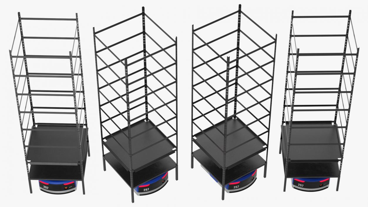 3D Warehouse Robot with Rack Generic model